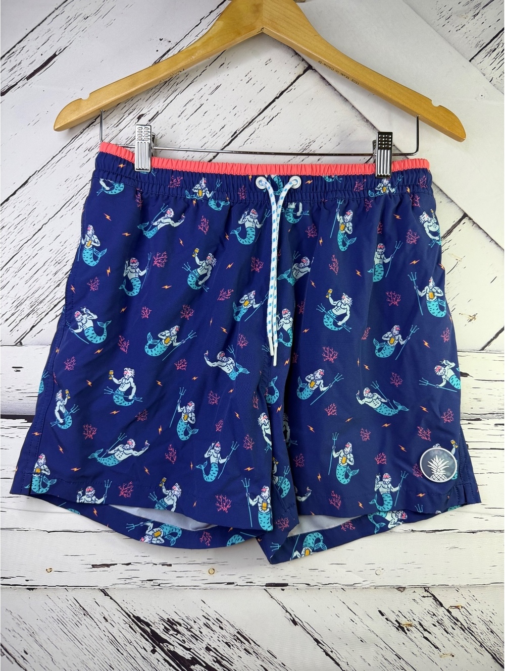 Chubbies The Triton of the Seas 5.5" Classic Swim Surf Trunks Boardshorts Men M